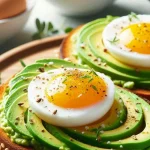 Avocado toast with egg calories